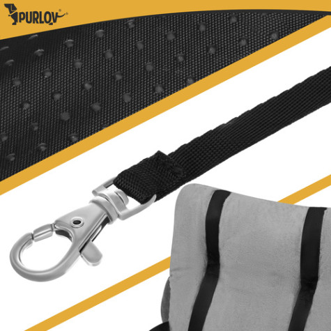 Autosedačka pro psy S 44x35x30cm šedá Purlov 27675 ~ 4