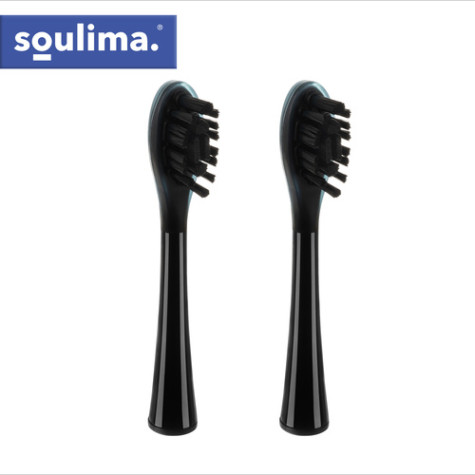 Náhradní hlavice na sonický kartáček 2 ks černé Soulima 26932 ~ 6