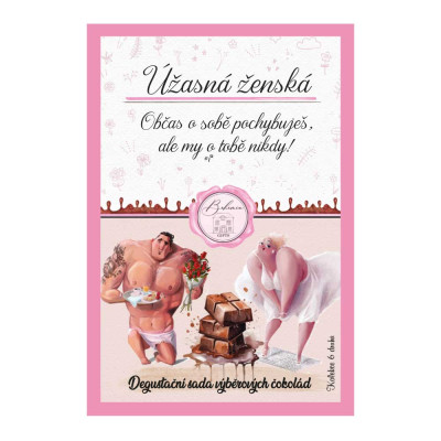Degustační sada čokolád 6x 25g - Úžasná ženská