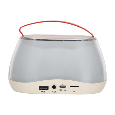 Karaoke set 2 mikrofony Bluetooth bezdrátový reproduktor béžový ~ 4