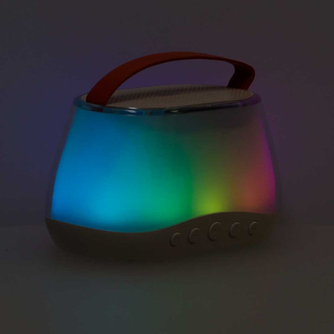 Karaoke set 2 mikrofony Bluetooth bezdrátový reproduktor béžový ~ 8