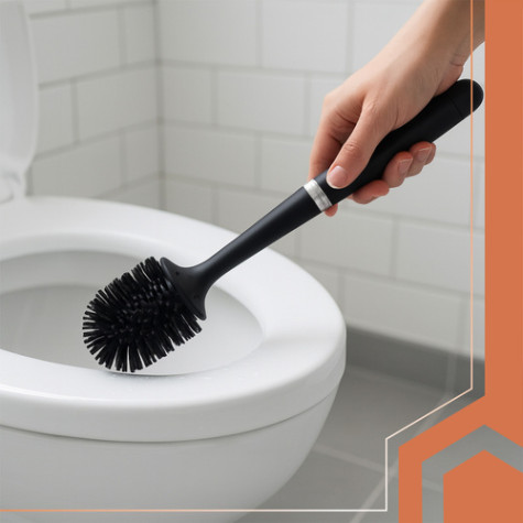 Silikonový kartáč na WC černý Ruhhy 25882 ~ 2