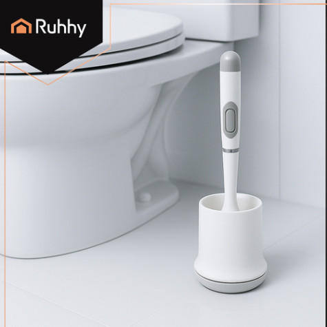 Silikonový kartáč na WC bílý Ruhhy 25881 ~ 4