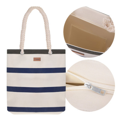 Plážová taška 18l modro-bílá Trizand 27597