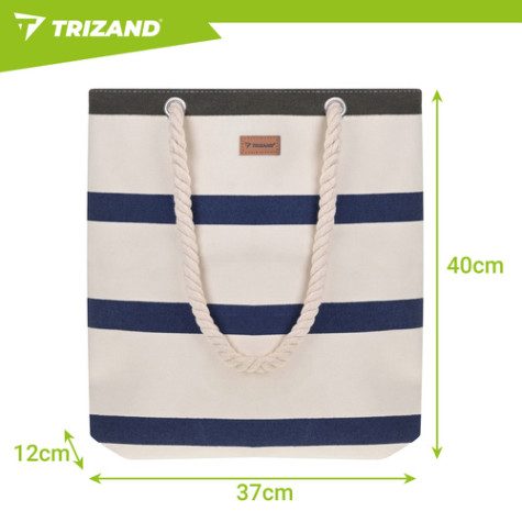 Plážová taška 18l modro-bílá Trizand 27597 ~ 8