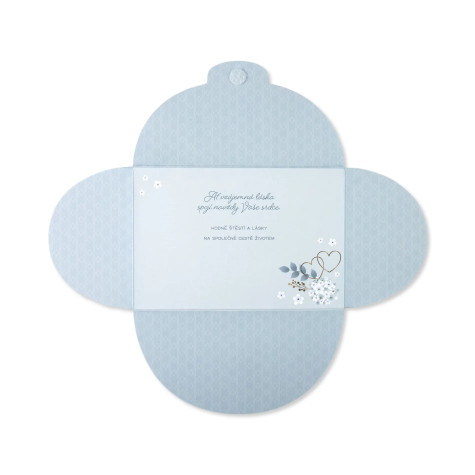 Albi Svatební přání - Obálka s pomněnkami ~ 2