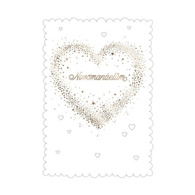 Albi Svatební přání - Srdce z malých srdíček
