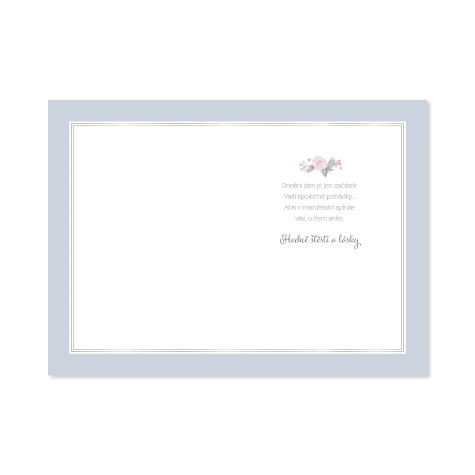 Albi Svatební přání - Květinový rámeček ~ 2