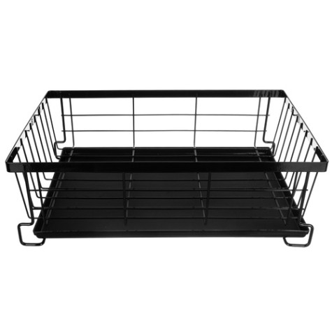 Odkapávač na nádobí dvoupatrový černý Ruhhy 28157 ~ 2