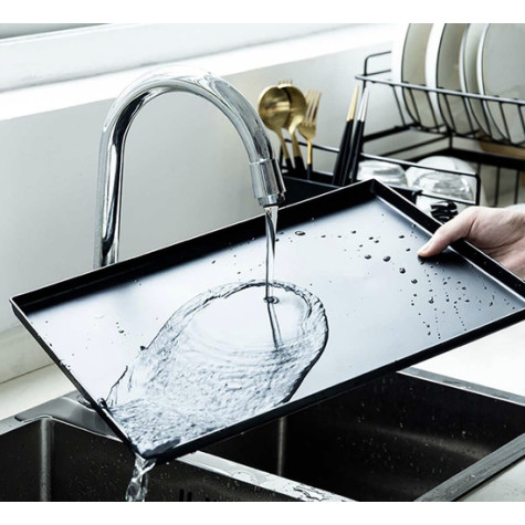 Odkapávač na nádobí dvoupatrový černý Ruhhy 28157 ~ 4