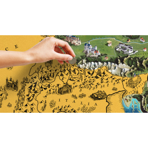 Stírací mapa Evropy XL zlatá ~ 3