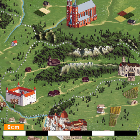Stírací mapa Evropy XL zlatá ~ 5
