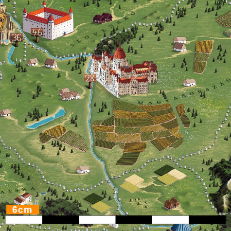 Stírací mapa Evropy XL zlatá ~ 7