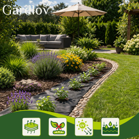 Agrotextilie černá 1,6x20m 50g/m2 Gardlov 27462 ~ 4