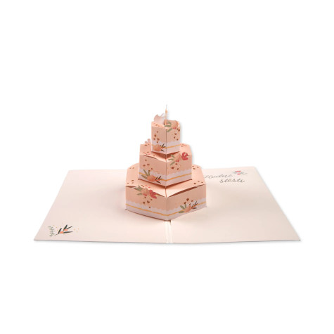Albi Pop-up hrací a svítící přání - Svatební dort ~ 2