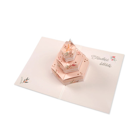 Albi Pop-up hrací a svítící přání - Svatební dort ~ 4
