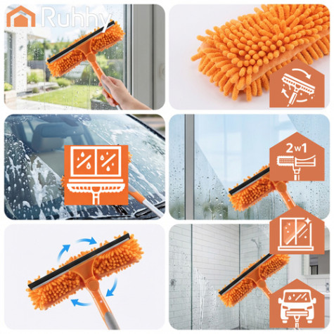 Teleskopická stěrka na okno 180 cm oranžová Ruhhy 27685 ~ 6
