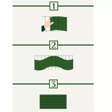 Sada stínící fólie na plot 0,19x35m 630g/m2 šedá Gardlov 23704 ~ 10
