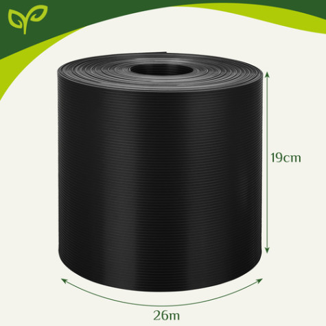 Plotová stínící fóllie 0,19x26m 700g/m2 antracitová Gardlov 23909 ~ 6