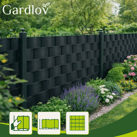 Sada stínící fólie na plot 0,19x35m 450g/m2 černá Gardlov 23698 ~ 2