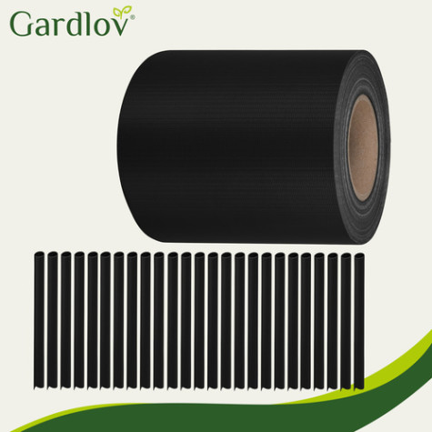 Sada stínící fólie na plot 0,19x35m 450g/m2 černá Gardlov 23698 ~ 3