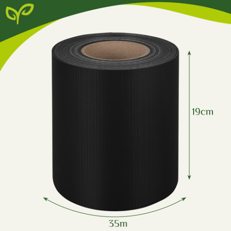 Sada stínící fólie na plot 0,19x35m 450g/m2 černá Gardlov 23698 ~ 8