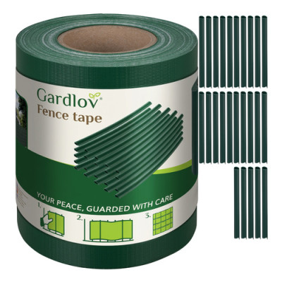 Sada stínící fólie na plot 0,19x35m 450g/m2 zelená Gardlov 23699