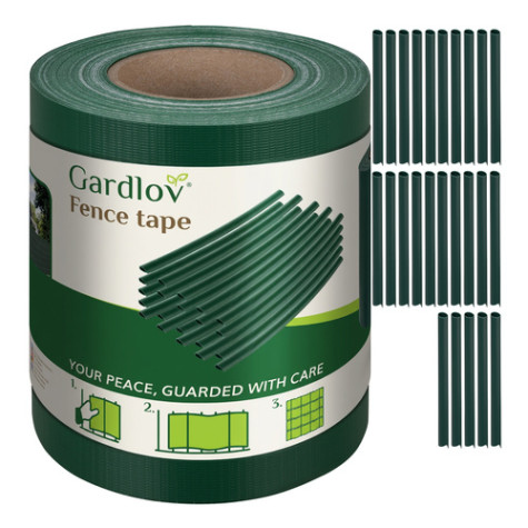 Sada stínící fólie na plot 0,19x35m 450g/m2 zelená Gardlov 23699 ~ 1