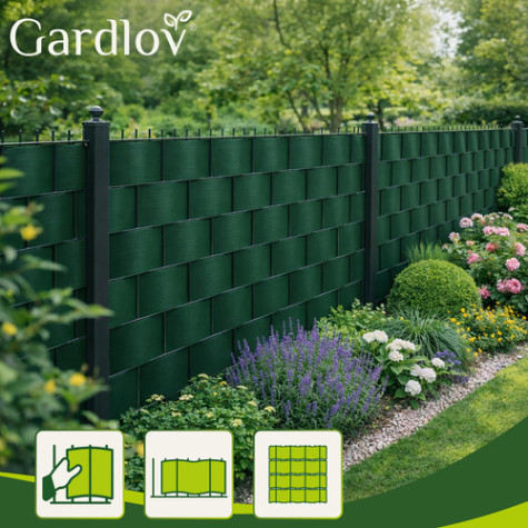 Sada stínící fólie na plot 0,19x35m 450g/m2 zelená Gardlov 23699 ~ 3