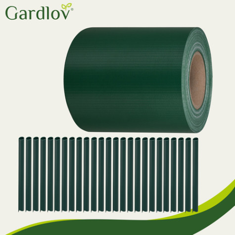 Sada stínící fólie na plot 0,19x35m 450g/m2 zelená Gardlov 23699 ~ 4