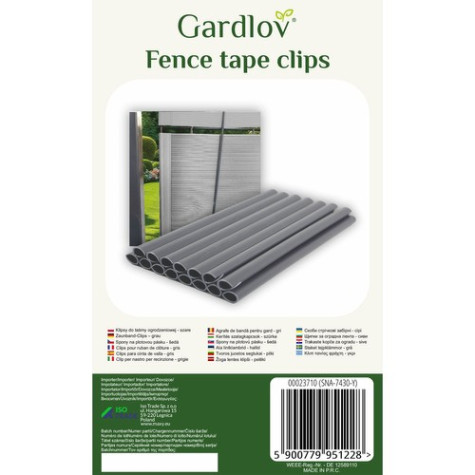 Montážní klipy na plot 20 ks šedé Gardlov 23710 ~ 5