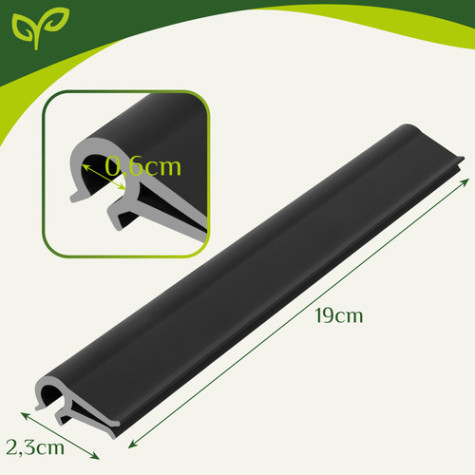 Spony na plotové pásky 10 ks antracit Gardlov 23911 ~ 12