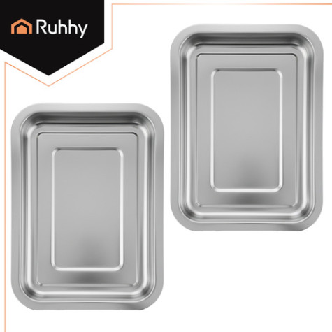 Bambusové prkénko s výsuvnými nádobami Ruhhy 25707 ~ 6