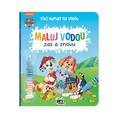 Jiri Models Knížka Maluj vodou zas a znovu Tlapková patrola/Paw patrol ~ 1