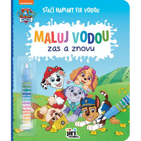 Jiri Models Knížka Maluj vodou zas a znovu Tlapková patrola/Paw patrol ~ 2