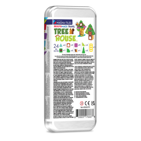 Magna-Tiles microMAGS Treehouse Travel Set 24 dílů ~ 6