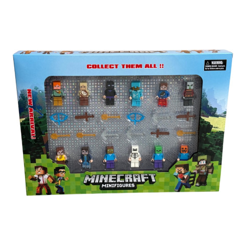 Sada Minecraft figurek k legu 12 ks + příslušenství ~ 2