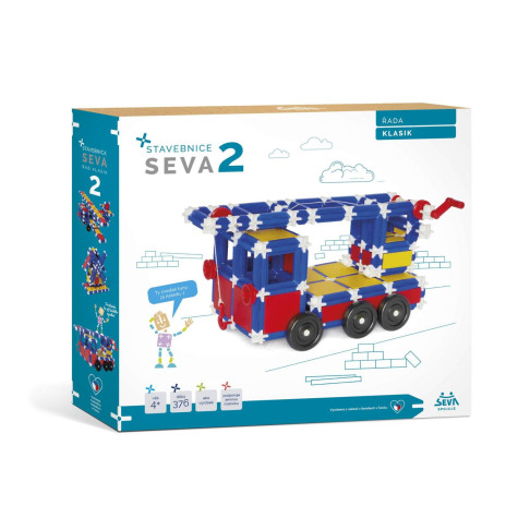 Stavebnice SEVA 2 KLASIK 376 dílků ~ 1