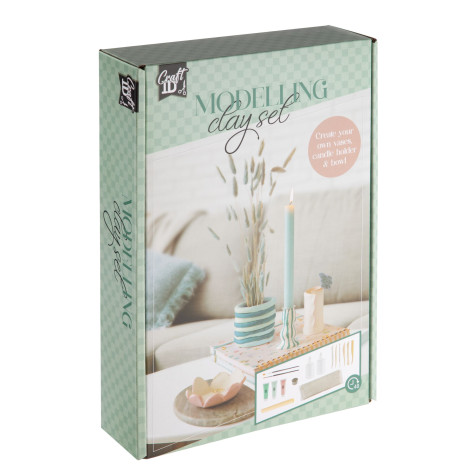 CRAFT ID Modelovací sada z hlíny - váza, miska, svícen ~ 1