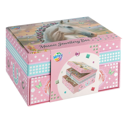 MOXY Šperkovnice s mozaikou růžová Kůň ~ 1