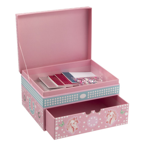 MOXY Šperkovnice s mozaikou růžová Kůň ~ 2