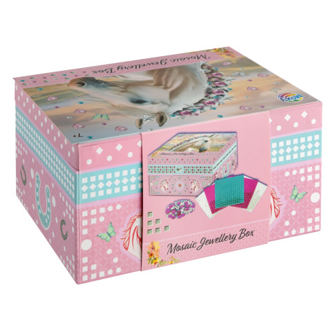 MOXY Šperkovnice s mozaikou růžová Kůň ~ 3