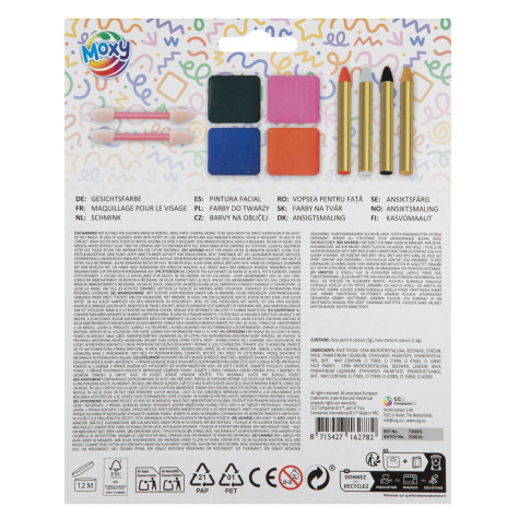 MOXY Malování na obličej sada 10 ks ~ 2