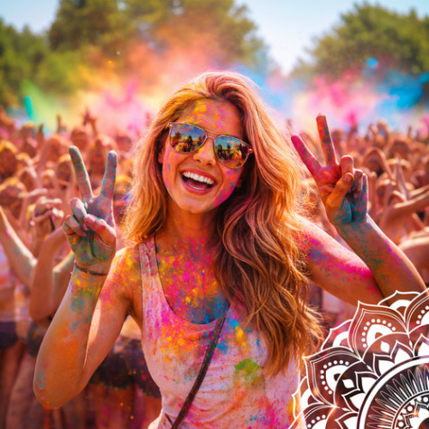 Barevný prášek Sada 10x 100g Holi Cow 27334 ~ 3