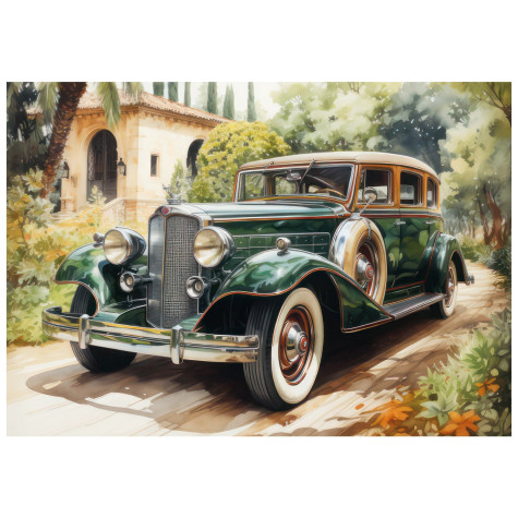 Dino Puzzle Zelený Rolls-Royce 500 dílků ~ 2