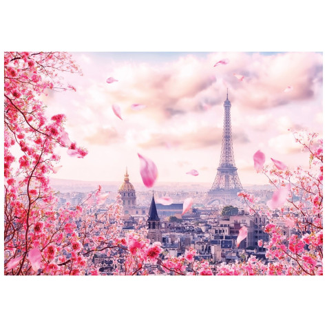Dino Puzzle Eiffelovka v růžovém 500 dílků ~ 2