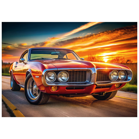 Dino Puzzle Firebird 69 v západu slunce 100 XL dílků ~ 2