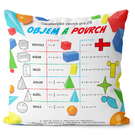 Polštář oboustranný 40 x 40 cm - Geometrie ~ 2