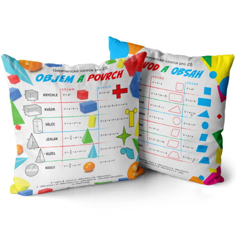 Polštář oboustranný 40 x 40 cm - Geometrie ~ 3