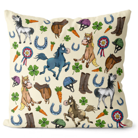 Polštář oboustranný 40 x 40 cm - Horse Lover ~ 2